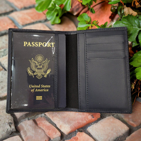 Leather Passport Holder - Ultra Slim Ideal for Gift