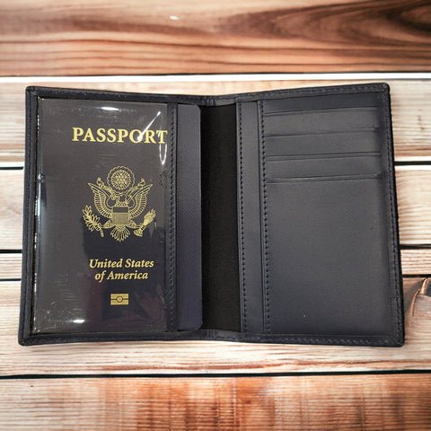 Leather Passport Holder - Ultra Slim Ideal for Gift