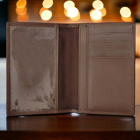 Leather Passport Holder - Ultra Slim Ideal for Gift