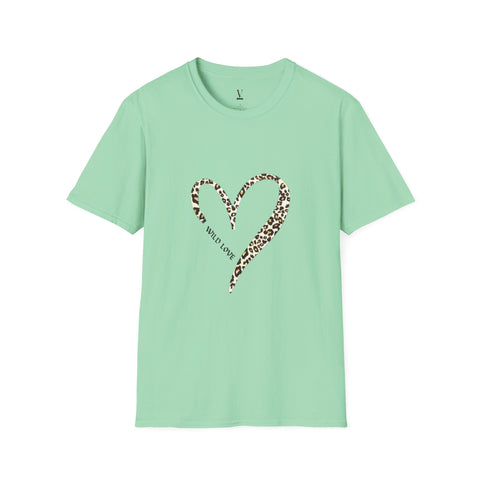 Unisex T-Shirt Wild Love Heart Graphic Tee, Cute Casual Wear, Gift for Him & Her, Trendy Everyday Outfit, Soft Cotton