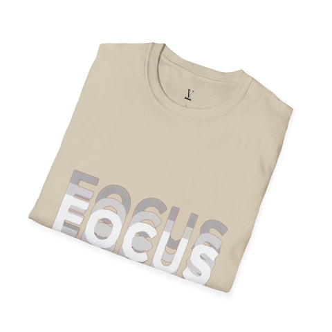 Unisex T-Shirt Focus Words | Soft Cotton Graphic Tee | Stylish & Comfortable | Perfect for All Occasions % Casual Wear