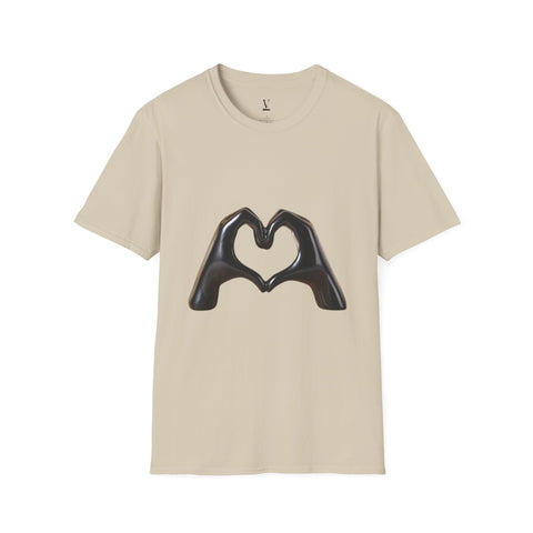 Loving Heart T-Shirt, Unisex T-Shirt with Cute Heart Design, Soft Cotton Tee, Perfect Gift for Him & Her, Casual Wear