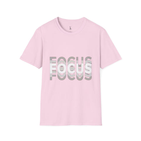 Unisex T-Shirt Focus Words | Soft Cotton Graphic Tee | Stylish & Comfortable | Perfect for All Occasions % Casual Wear