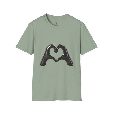 Loving Heart T-Shirt, Unisex T-Shirt with Cute Heart Design, Soft Cotton Tee, Perfect Gift for Him & Her, Casual Wear