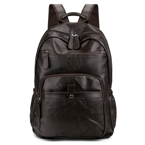 New Bag Simulation Leather Backpack, Soft Leather Large-Capacity