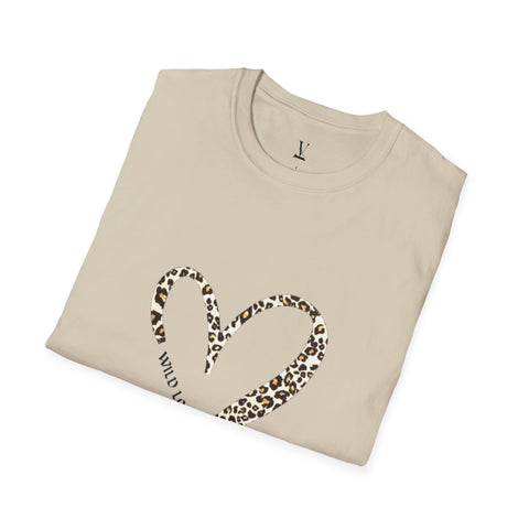 Unisex T-Shirt Wild Love Heart Graphic Tee, Cute Casual Wear, Gift for Him & Her, Trendy Everyday Outfit, Soft Cotton