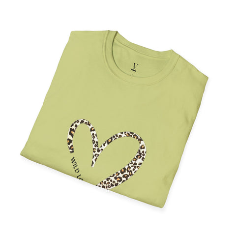 Unisex T-Shirt Wild Love Heart Graphic Tee, Cute Casual Wear, Gift for Him & Her, Trendy Everyday Outfit, Soft Cotton