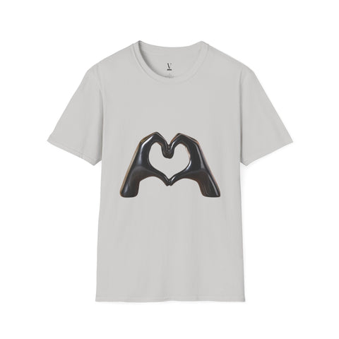 Loving Heart T-Shirt, Unisex T-Shirt with Cute Heart Design, Soft Cotton Tee, Perfect Gift for Him & Her, Casual Wear