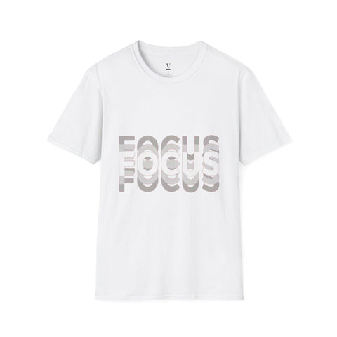 Unisex T-Shirt Focus Words | Soft Cotton Graphic Tee | Stylish & Comfortable | Perfect for All Occasions % Casual Wear