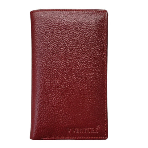 V VENTURE Greek Top Gran Long Leather Wallet