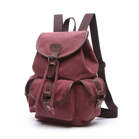 backpack vintage canvas school bag  travel bags large capacity backpack