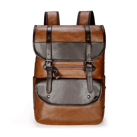 Men Leather Large laptop Backpacks