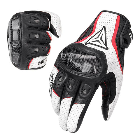 Motorcycle Racing Gloves Men Leather Gloves