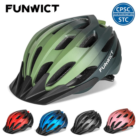 FUNWICT Bicycle MTB Helmet Unisex Goggles Sun Visor Cycling Safety