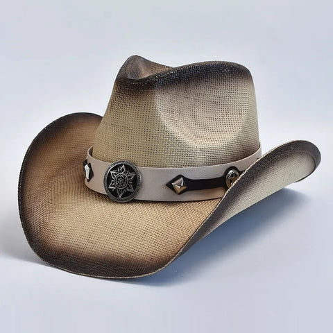 Western Style Straw Unisex Hats
